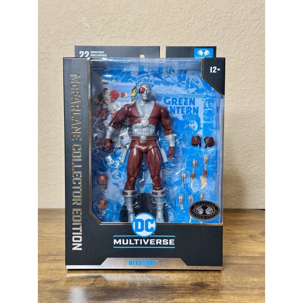 🔥 Platinum Deadshot McFarlane DC Multiverse Collector Edition Chase In Hand🔥